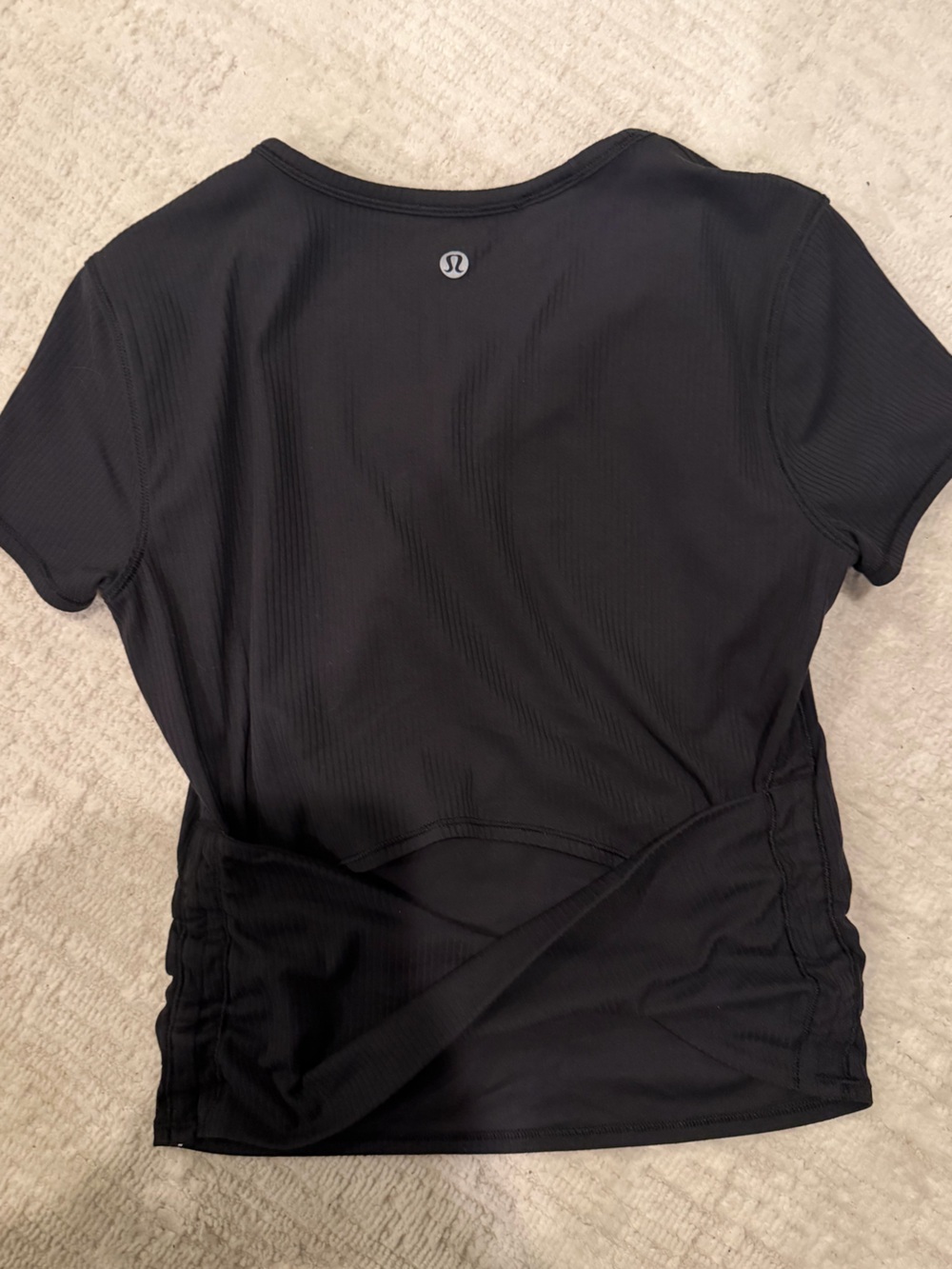 Lululemon black ribbed top
